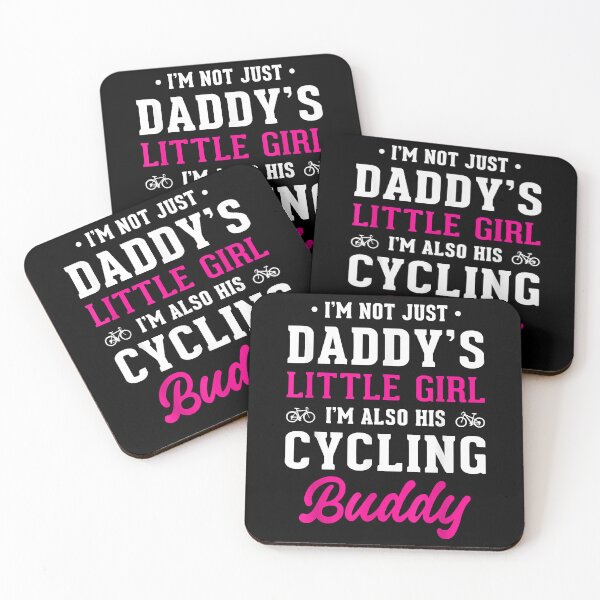 Item preview, Daddy's Little Girl Cycling Buddy Sticker designed and sold by cohenashl6.