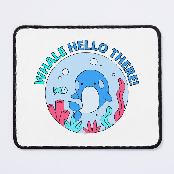 Item preview, Whale Hello There - Cute Cartoon Light Blue Orca Whale Pack of 6s designed and sold by Cawaiico.