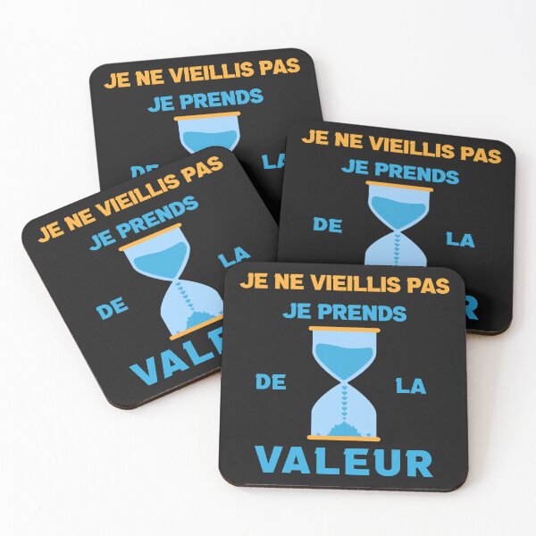 Aperçu de l'œuvre Je ne vieillis pas je prends de la valeur créée et vendue par Macer.