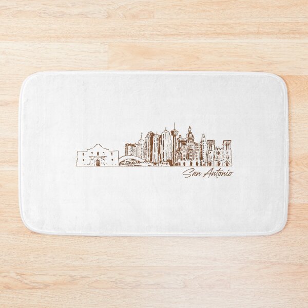 Item preview, San Antonio hand drawn skyline designed and sold by chrlalexandru.