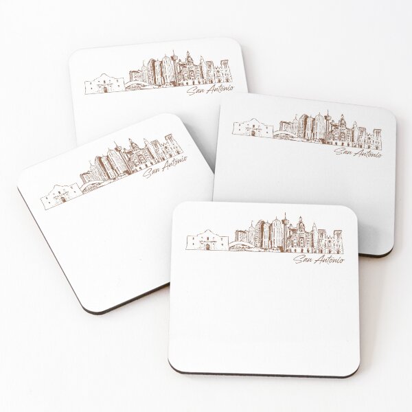 Item preview, San Antonio hand drawn skyline designed and sold by chrlalexandru.