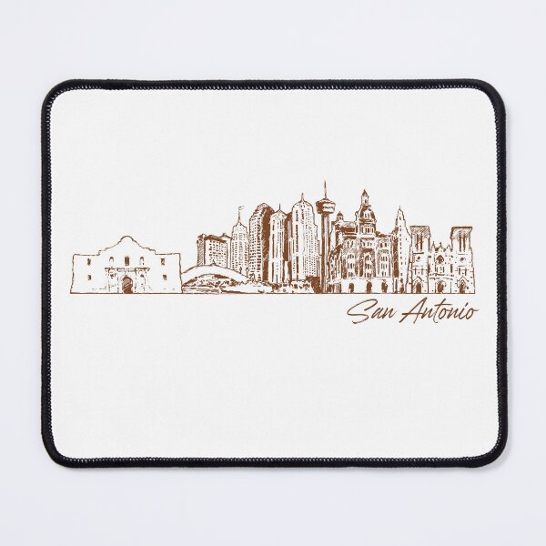 Item preview, San Antonio hand drawn skyline designed and sold by chrlalexandru.