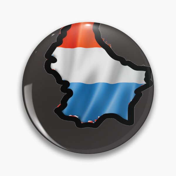 Item preview, Luxembourg Flag Map designed and sold by FunZoo.