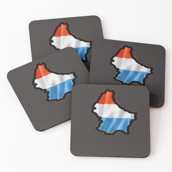 Item preview, Luxembourg Flag Map designed and sold by FunZoo.