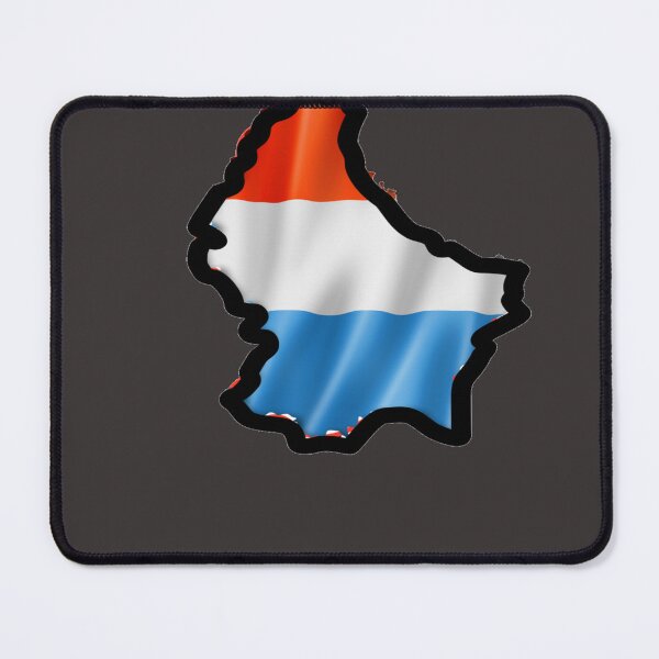 Item preview, Luxembourg Flag Map designed and sold by FunZoo.