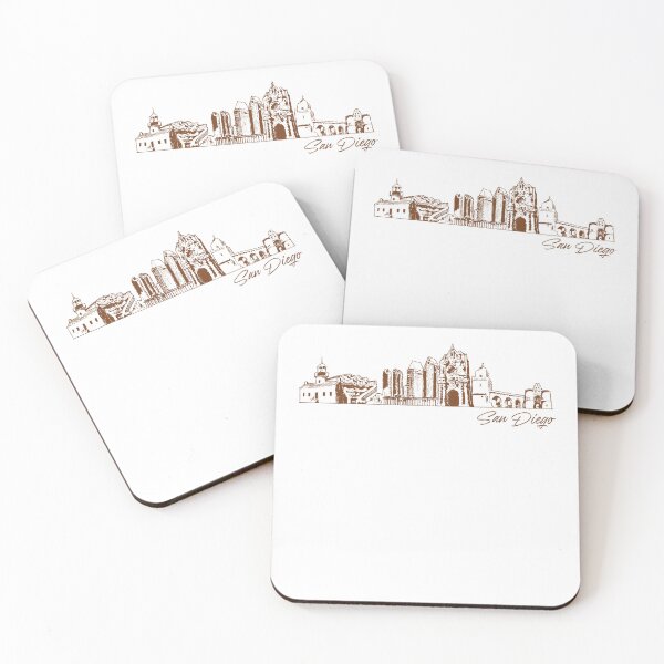 Item preview, San Diego hand drawn skyline designed and sold by chrlalexandru.