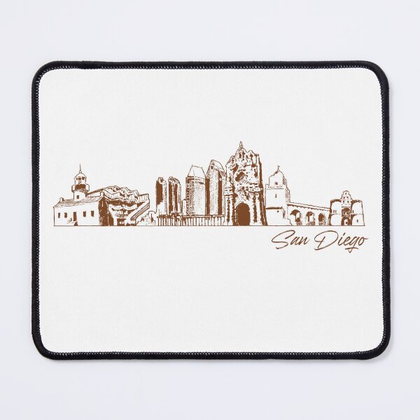 Item preview, San Diego hand drawn skyline designed and sold by chrlalexandru.