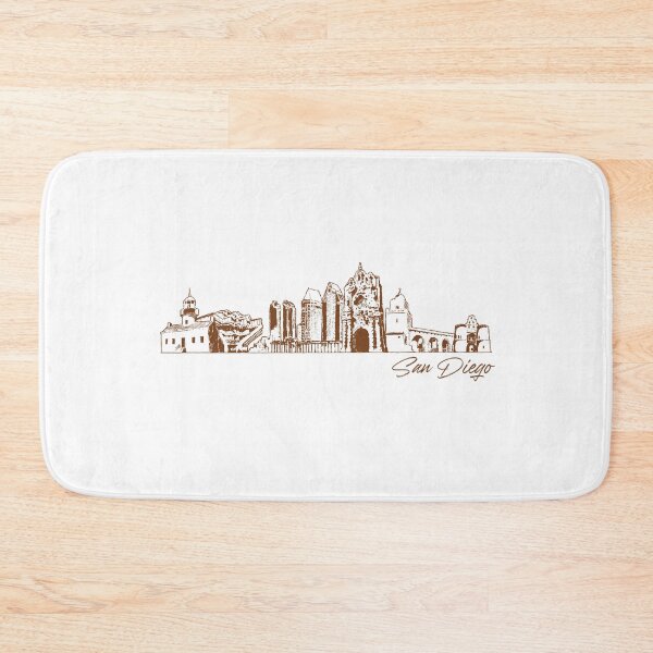 Item preview, San Diego hand drawn skyline designed and sold by chrlalexandru.