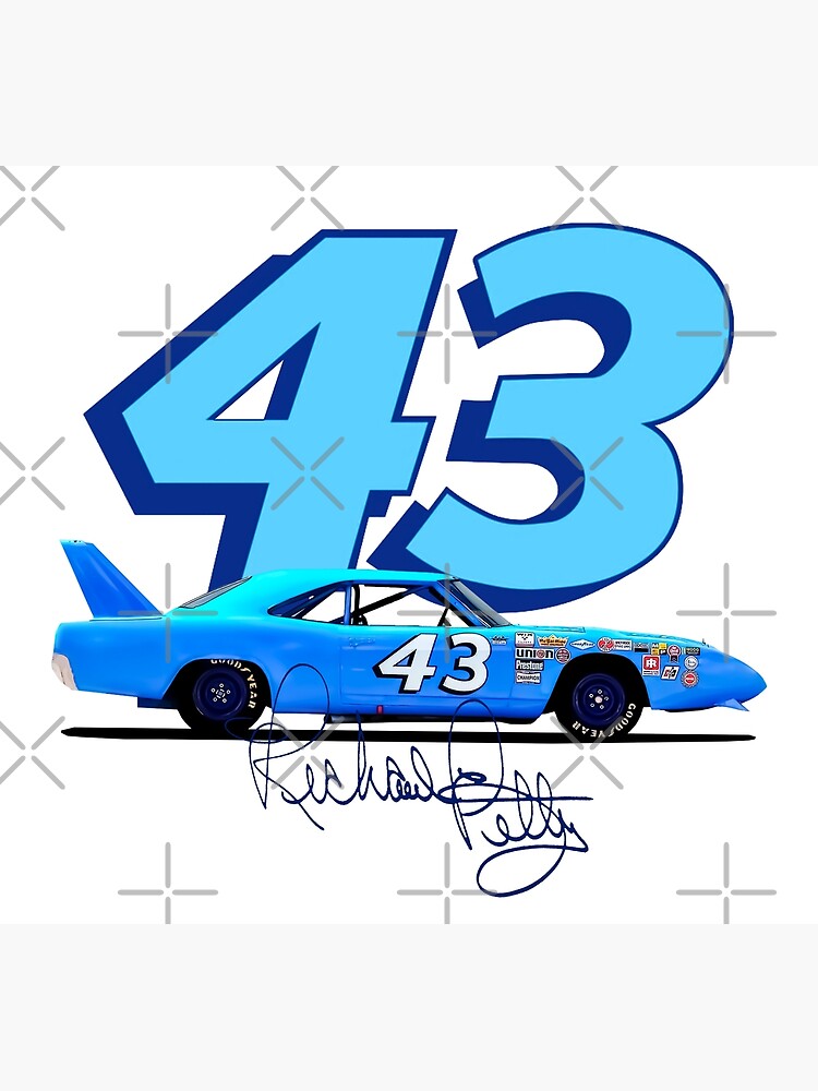 "Richard Petty Nascar legend signature number car" Poster by powerplace