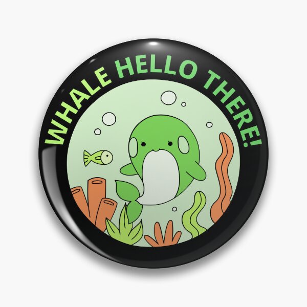 Item preview, Whale Hello There - Cute Cartoon Light Green Orca Whale designed and sold by Cawaiico.