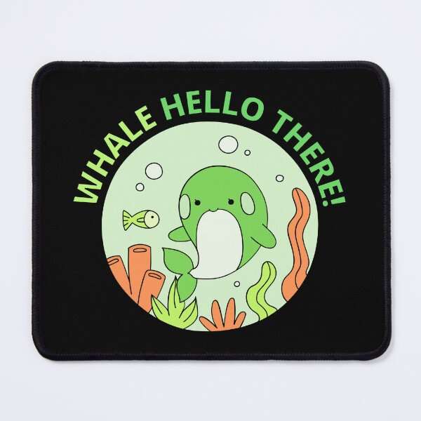 Item preview, Whale Hello There - Cute Cartoon Light Green Orca Whale designed and sold by Cawaiico.