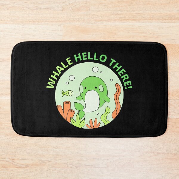 Item preview, Whale Hello There - Cute Cartoon Light Green Orca Whale designed and sold by Cawaiico.