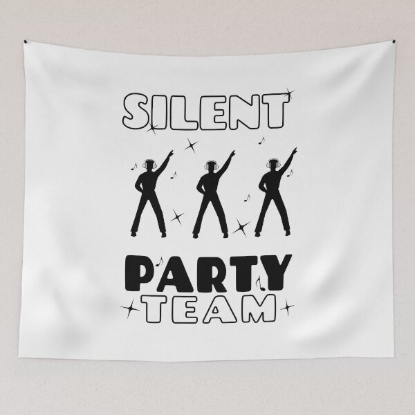 Item preview,  Black White Silent Party Team designed and sold by SunnyBrand.