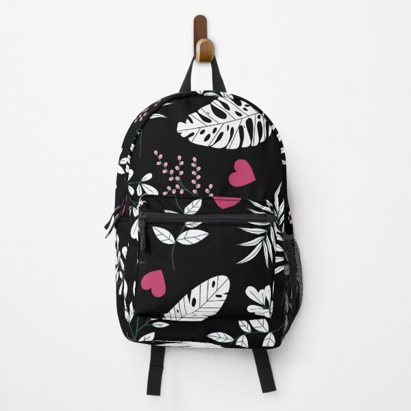 Item preview, Black Forest with White Leaves (with pink) designed and sold by Dorina Larsdotter.