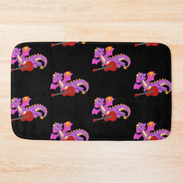 Item preview, Dragon Playing  Electric guitar ,Funny Good Dragon  Electric guitar Lovers Purple Design designed and sold by pedrored369.