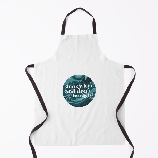 Item preview, drink water and dont be racist quote designed and sold by Sketchy Lexy.