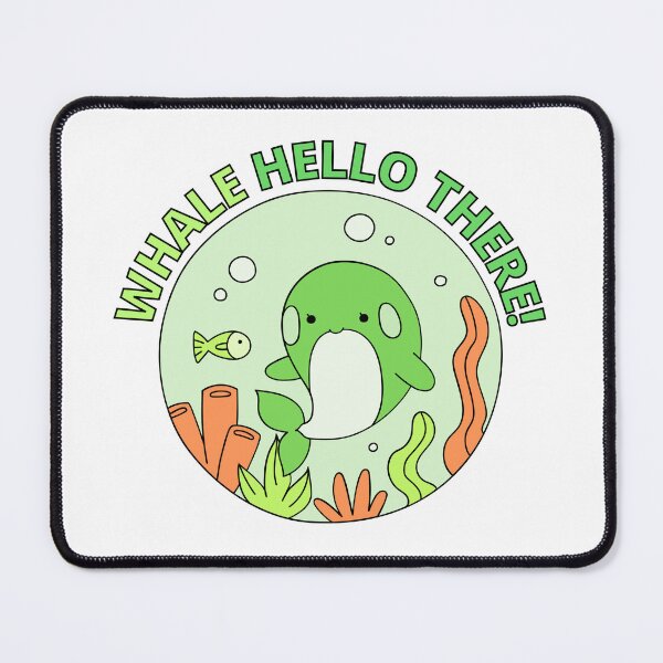 Item preview, Whale Hello There - Cute Cartoon Light Green Orca Whale Pack of 6s designed and sold by Cawaiico.