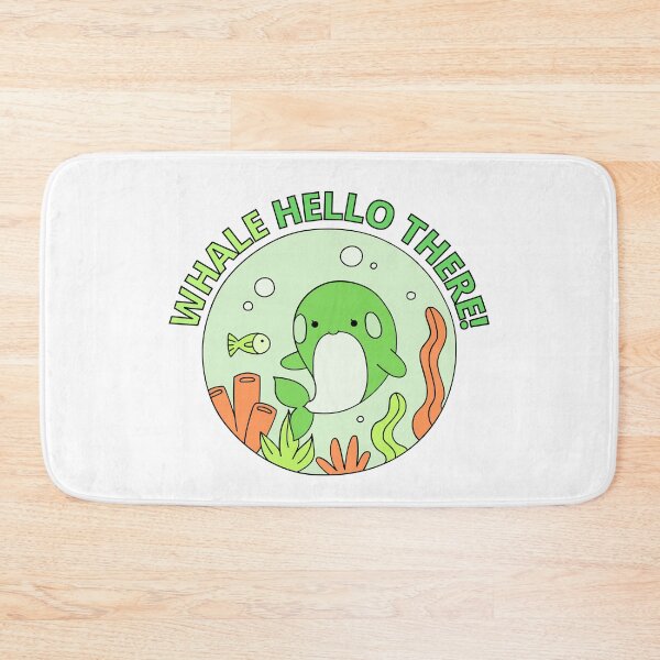 Item preview, Whale Hello There - Cute Cartoon Light Green Orca Whale Pack of 6s designed and sold by Cawaiico.