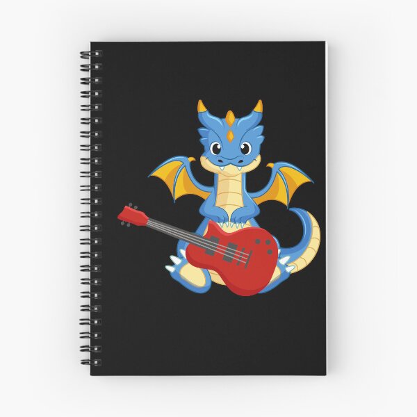 Item preview, Dragon Playing  Electric guitar ,Funny Good Dragon Electric guitar Lovers Blue Design designed and sold by pedrored369.