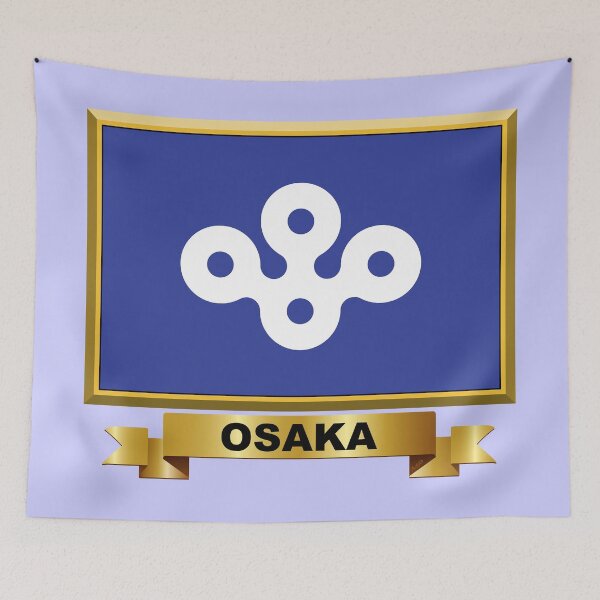 Item preview, OSAKA PREFECTURE Flag Gifts, Masks, Stickers & Products (9) designed and sold by mpodger.
