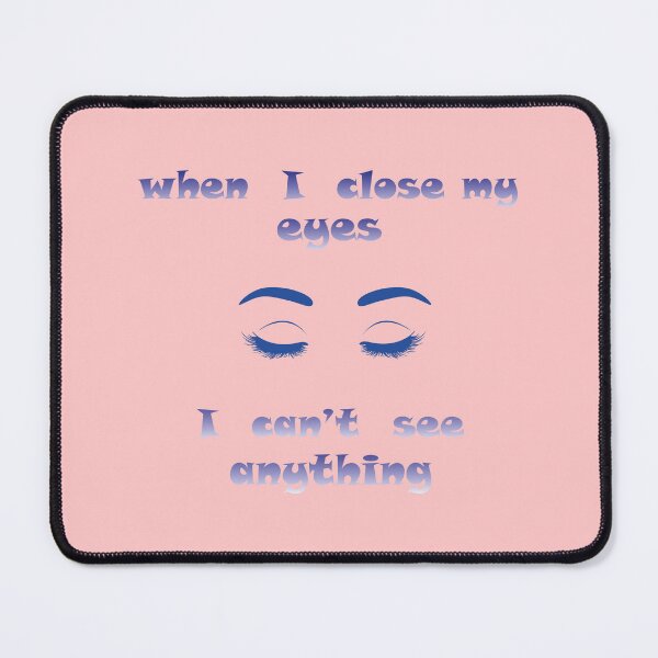 Item preview, When I close my eyes,  design of a feminine look with eyes closed. designed and sold by Martapp.