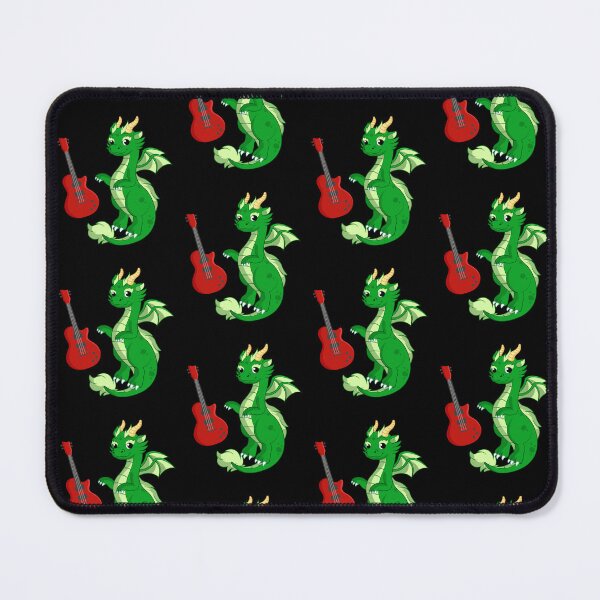 Item preview, Dragon Playing Electric guitar ,Funny Good Dragon Electric guitar Lovers Green Design designed and sold by pedrored369.