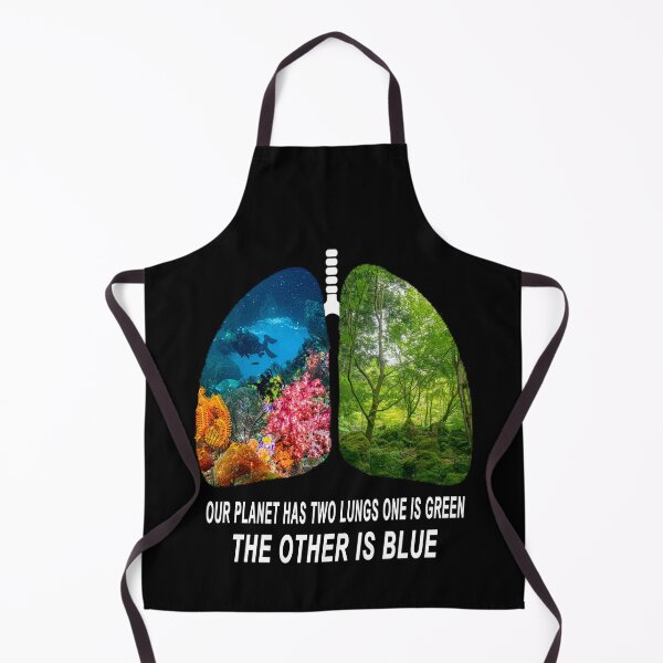 Item preview, Our planet Has Two Lungs One is Green The other is Blue - Save Our Oceans Sea Turtle Pro-Environment Nature Earth Day designed and sold by Live Today.