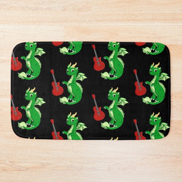 Item preview, Dragon Playing Electric guitar ,Funny Good Dragon Electric guitar Lovers Green Design designed and sold by pedrored369.