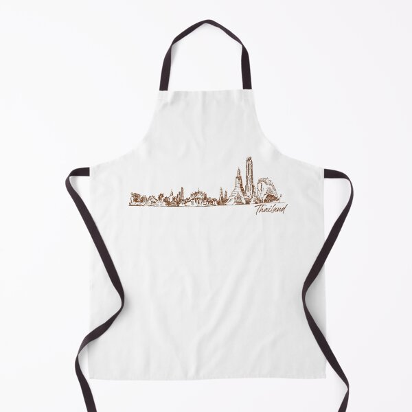 Item preview, Thailand hand drawn skyline designed and sold by chrlalexandru.