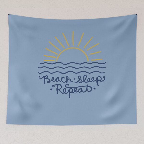Item preview, Beach Sleep Repeat designed and sold by FrictionMaxxing.