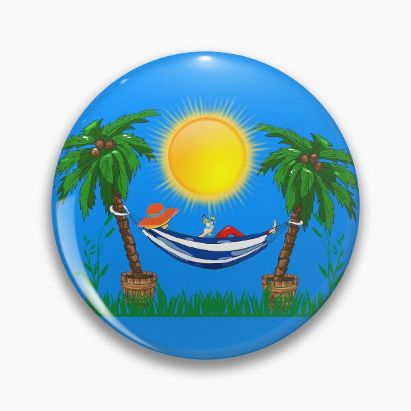 Item preview, Relax in a Hammock Palm Trees & Sun designed and sold by Willyboy16.