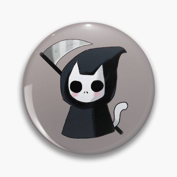 Item preview, Cute Grim reaper cat designed and sold by Mayarart.