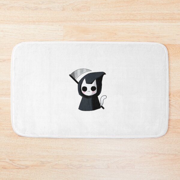 Item preview, Cute Grim reaper cat designed and sold by Mayarart.