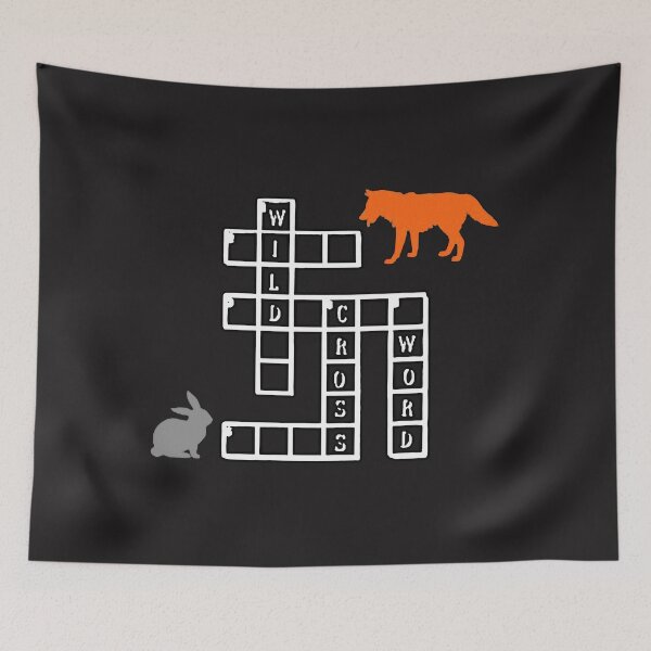 Item preview, The Best Wild Crossword Crossword Puzzle Wolf And Rabbit Funny Gift designed and sold by marla8ruby.
