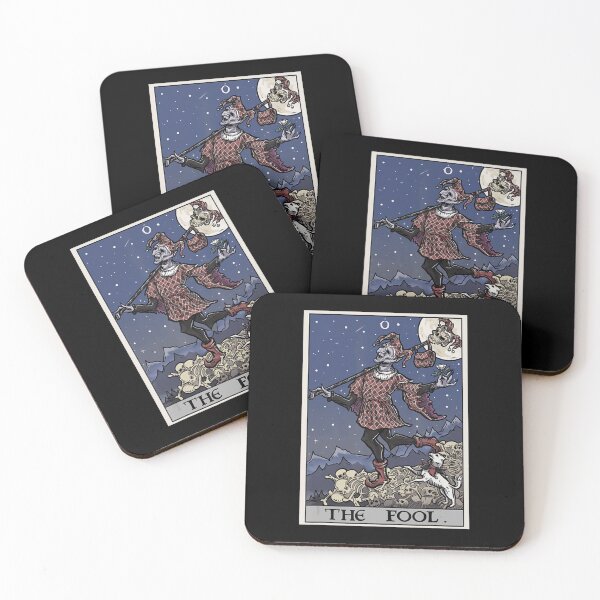 Item preview, The Fool Dancing on Skulls O Tarot Card designed and sold by Afton Mann.