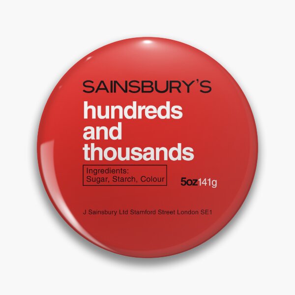 Item preview, HUNDREDS & THOUSANDS - CAKE DECORATION PACKAGING designed and sold by ThrowbackAds.