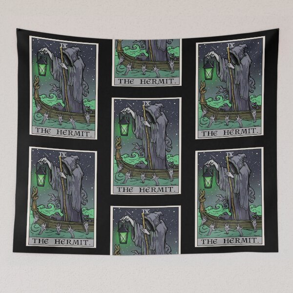 Item preview, The Hermit Drowning Souls IX Tarot Card designed and sold by Afton Mann.