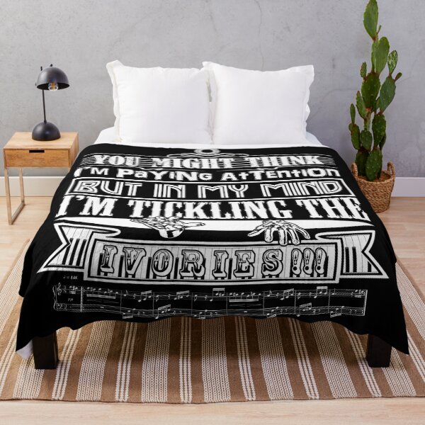 Item preview, PIANO - YOU THINK I'M PAYING ATTENTION - FUNNY QUOTE - KEYBOARD PLAYER white designed and sold by KoolDsignsMUSIC.