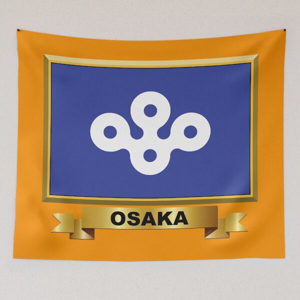 Item preview, OSAKA PREFECTURE Flag Gifts, Masks, Stickers & Products (11) designed and sold by mpodger.