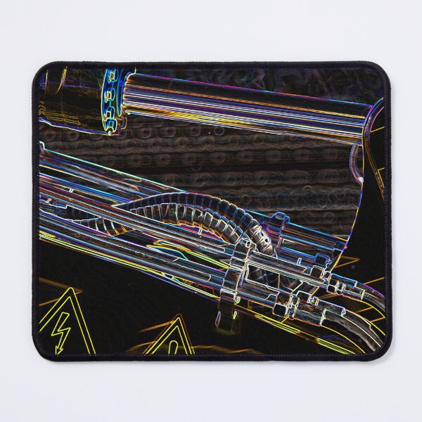 Item preview, Hydraulic steam punk as neon pop art in bright colors designed and sold by Your Happy Life.
