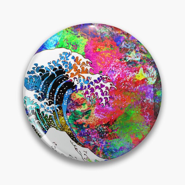 Item preview, Colorful Great Wave off Kanagawa designed and sold by UkiyoeKIMASA.