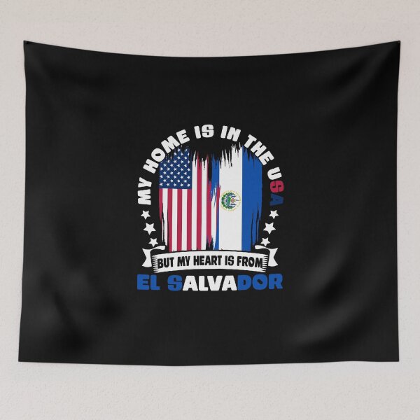 Item preview, Salvadorian American Flag For Salvadoreños El Salvador Lover designed and sold by Nessshirts.