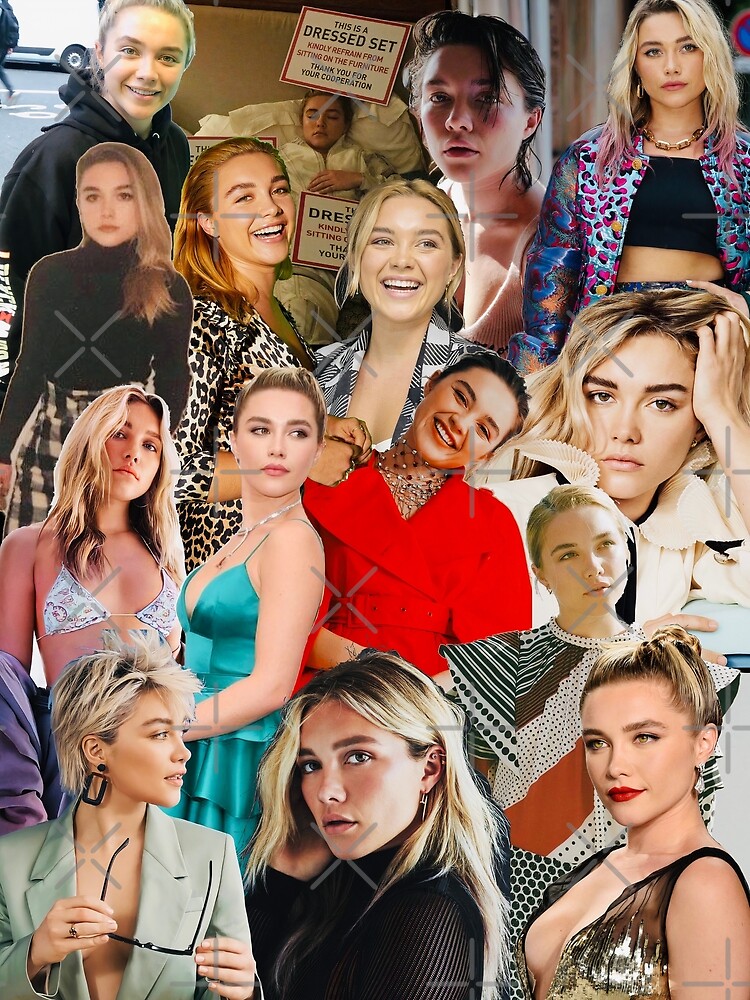 Florence Pugh Collage Poster For Sale By Emryder02 Redbubble 