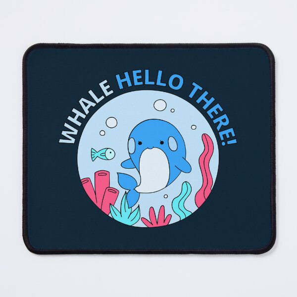 Item preview, Whale Hello There - Cute Cartoon Light Blue Orca Whale designed and sold by Cawaiico.