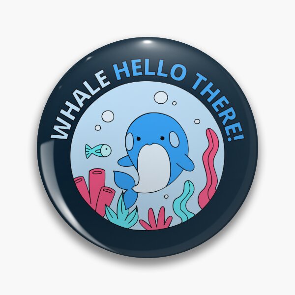 Item preview, Whale Hello There - Cute Cartoon Light Blue Orca Whale designed and sold by Cawaiico.