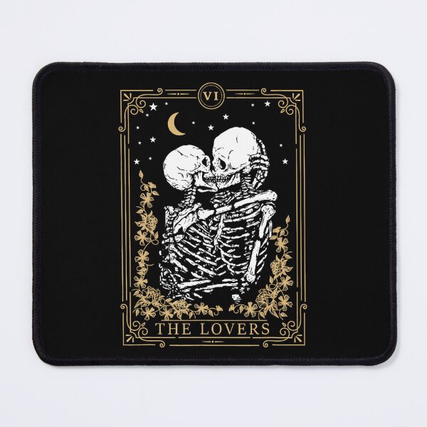Item preview, The Lovers Skeletons Kissing VI Tarot Card designed and sold by Afton Mann.