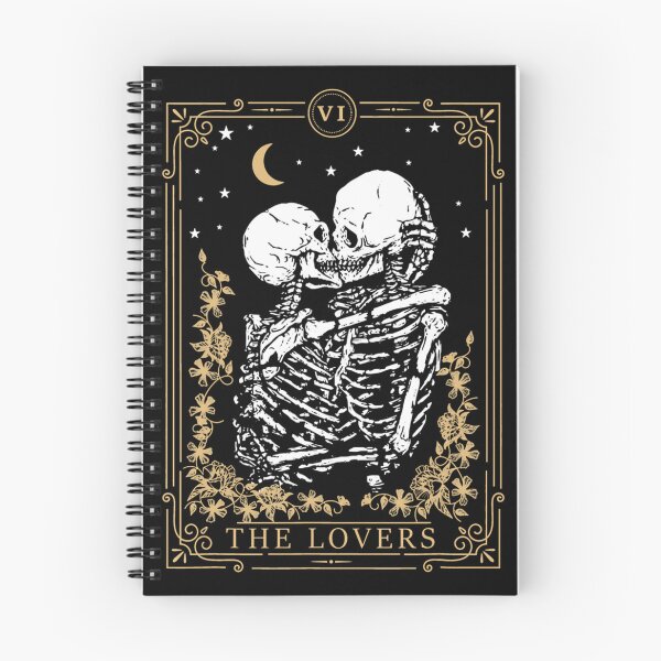 Item preview, The Lovers Skeletons Kissing VI Tarot Card designed and sold by Afton Mann.