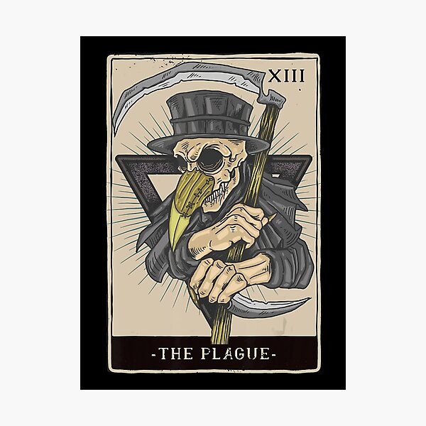 Item preview, The Plague 2 Sickle Demon Crow XIII Tarot Card designed and sold by Afton Mann.