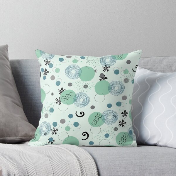 Item preview, Retro Geometric Pattern (green) designed and sold by Dorina Larsdotter.