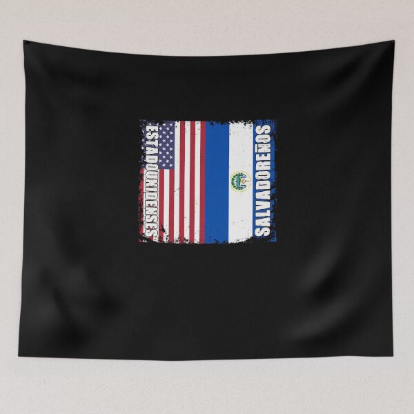 Item preview, Salvadorian American Flag For Salvadoran Roots Salvadoreños designed and sold by Nessshirts.